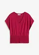 Topp med smock i nederkant, bonprix