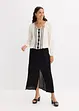 Blus med broderi, bonprix