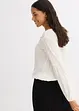 Blus med broderi, bonprix