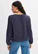 Blus med broderi, bonprix