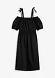 Off shoulder-klänning av ekologisk bomull, bonprix