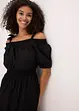 Off shoulder-klänning av ekologisk bomull, bonprix