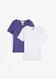 T-shirt av mjuk viskos (2-pack), bonprix
