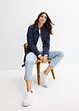 Parkas av bomull i utility-stil, halvlång, bonprix