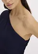 One shoulder-klänning i fin chiffong, bonprix