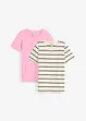 T-shirt i ren ekologisk bomull för barn (2-pack), bonprix