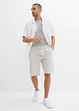 Bermudas med linne, normal passform, bonprix