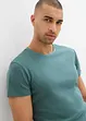 T-shirt i ribbat material, Slim Fit (2-pack), bonprix