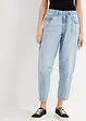 Barrel Jeans Mid Waist med bekväm midja, cropped, bonprix