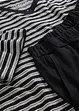 Pyjamas med shorts, V-ringning, bonprix