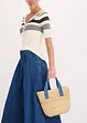 Shoppingväska med halmlook, bonprix