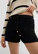 Korta stickade shorts med foder, bonprix