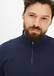 Sweatshirt med krage och kort dragkedja, bonprix