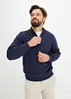 Sweatshirt med krage och kort dragkedja, bonprix