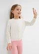 Hålmönstrad cardigan för barn, bonprix