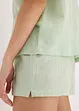 Muslinpyjamas med shorts och knappslå, bonprix