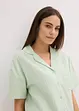 Muslinpyjamas med shorts och knappslå, bonprix