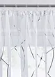 Gardin med glansigt mönster i återvunnen polyester (1-pack), bonprix