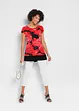 Longshirt med chiffong, bonprix
