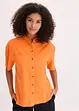 Skjortblus i tunn bomullsmix, bonprix