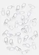 Gardinglid (50 st), bonprix