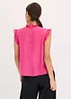 Blus med volanger, bonprix