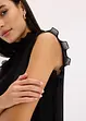 Blus med volanger, bonprix