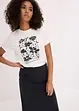 T-shirt med placerat tryck, bonprix