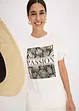 T-shirt med placerat tryck, bonprix
