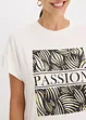 T-shirt med placerat tryck, bonprix