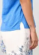 T-shirt i rent linne med spets, bonprix