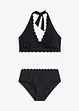 Halterneckbikini (2 delar) med återvunnen polyamid, bonprix