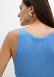 Stickat linne i viskosmix, bonprix