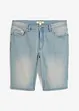 Stretchiga jeansshorts med förstärkt gren, normal passform, bonprix