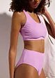 Ribbstickad bikini med BH-topp (2 delar), bonprix