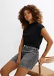 Jeansshorts Mid Waist, Low Stretch, bonprix