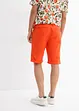 Dra på-shorts i linneblandning, Regular Fit, bonprix