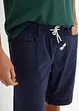 Dra på-shorts i linneblandning, Regular Fit, bonprix