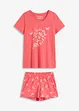 Pyjamas med shorts, av ren bomull, bonprix