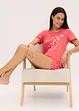 Pyjamas med shorts, av ren bomull, bonprix
