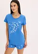 Pyjamas med shorts, av ren bomull, bonprix