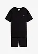 T-shirt och trikåbermudas av ren bomull (2 delar), bonprix