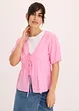 Blus med knytband, bonprix