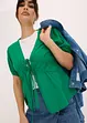 Blus med knytband, bonprix