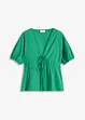 Blus med knytband, bonprix