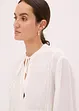 Blus med hålbroderi, bonprix