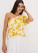 Blus i one-shoulder-modell av viskos med struktur, bonprix