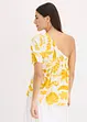 Blus i one-shoulder-modell av viskos med struktur, bonprix