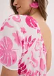 Blus i one-shoulder-modell av viskos med struktur, bonprix