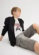 Jeansshorts i sweatmaterial, Regular Fit, bonprix